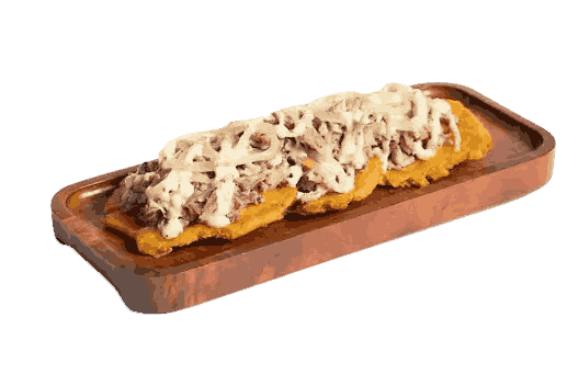 3 Topped Tostones With Pork